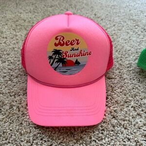 Y2K Buckle Beer and Sunshine Trucker Snapback